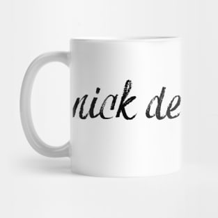 White Cursive Mug